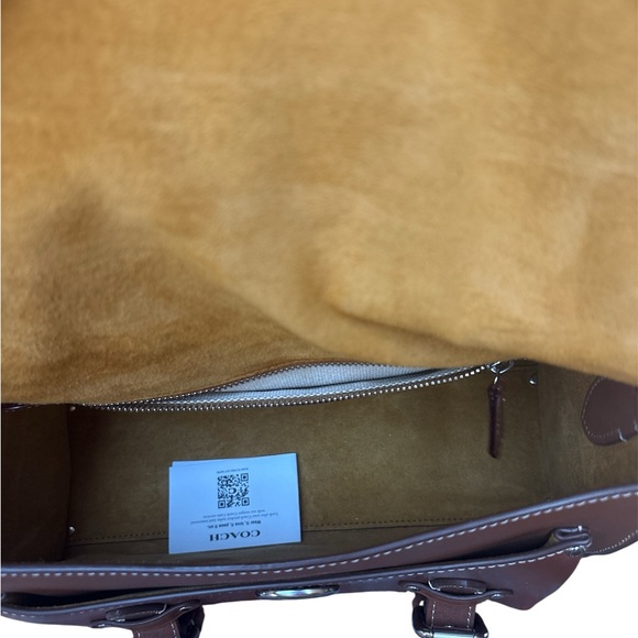 ❤️ Coach Western Tabby Silver/Burnished Amber CT721 Soft Leather Satchel - Picture 6 of 8